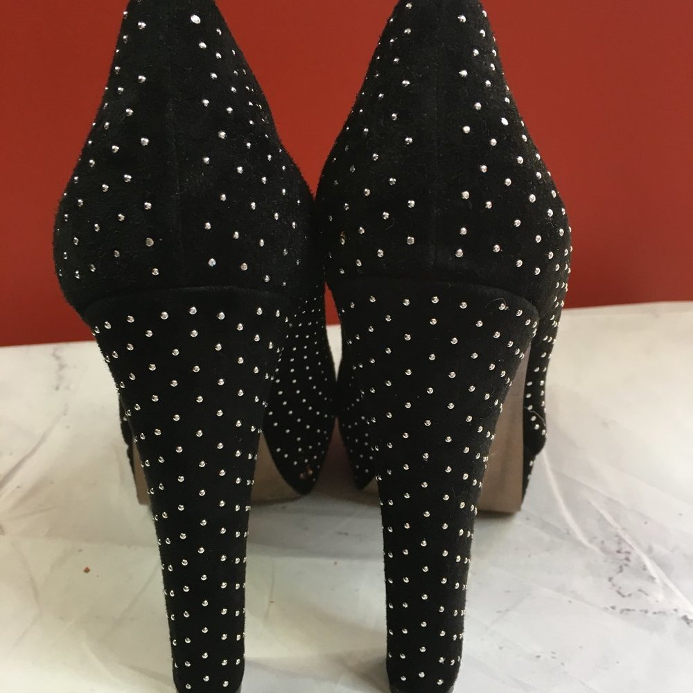 Bcbgeneration Black Suede Flat Stud Platfrom Pumps - image 5